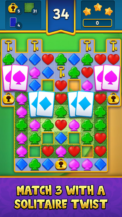 #1. Solitaire Match 3 (Android) By: MobilityWare