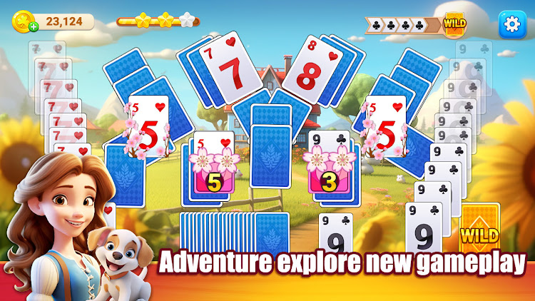 #1. Solitaire TriPeaks Dress Up! (Android) By: kungfu mahjong® solitaire shooter