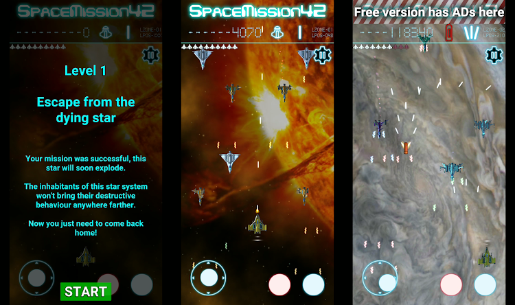 #1. SpaceMission42 NoADs (Android) By: Urgaton