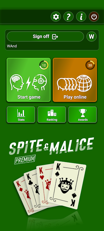 #1. Spite & Malice (Premium) (Android) By: MOD Entertainment