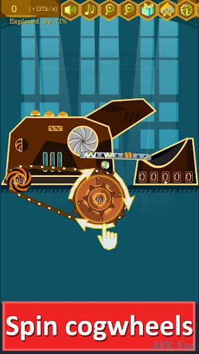 Steampunk Idle Spinner Factory Screenshot Image