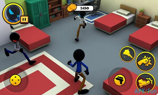 Stickman Dorm Exploration Screenshot Image