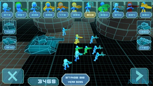 Stickman Simulator: Neon Tank Warriors Screenshot Image