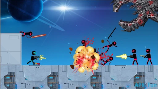 Stickman Space Sniper Screenshot Image