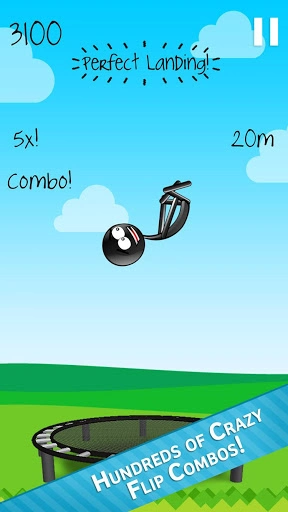 Stickman Trampoline Screenshot Image