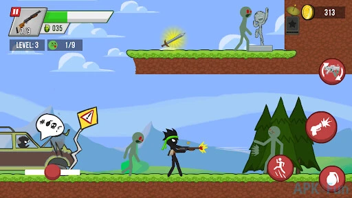 Stickman vs Zombies Screenshot Image