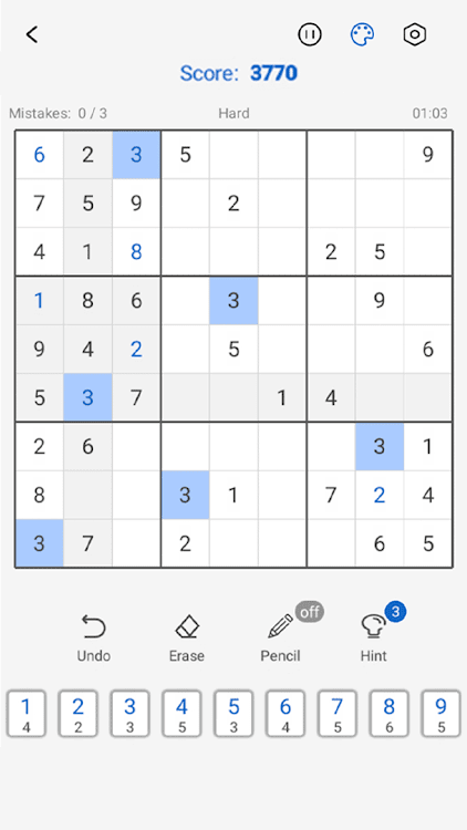 #1. Sudoku - Daily Puzzle (Android) By: Aaron's Studio