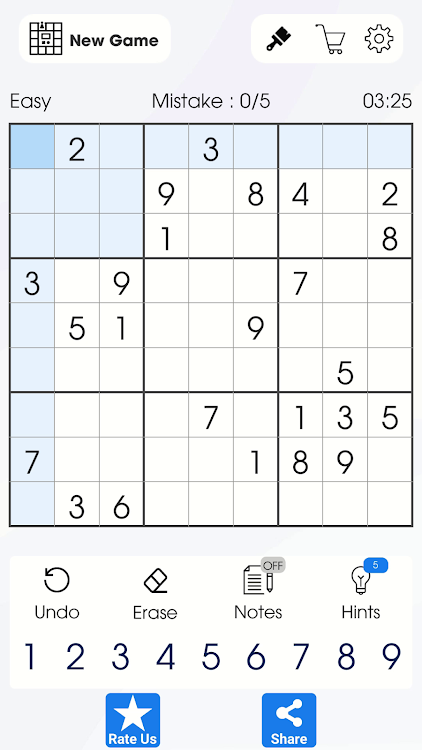 #1. Sudoku Fan (Android) By: Unikh Games