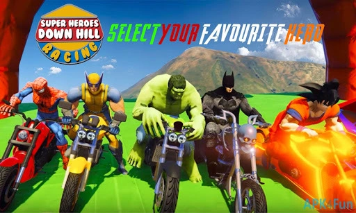 Super Heroes Downhill Racing Screenshot Image