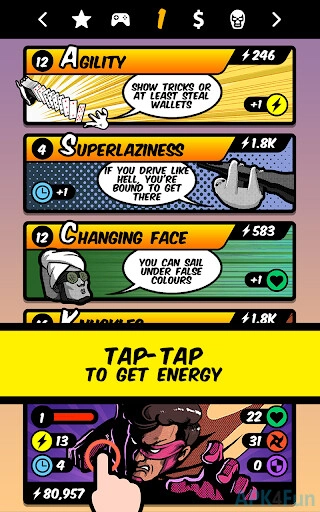 Superhero Clicker Screenshot Image