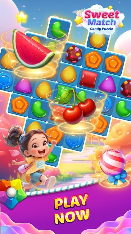 #1. Sweet Sugar: Match 3 Puzzle (Android) By: VSoft Amazing