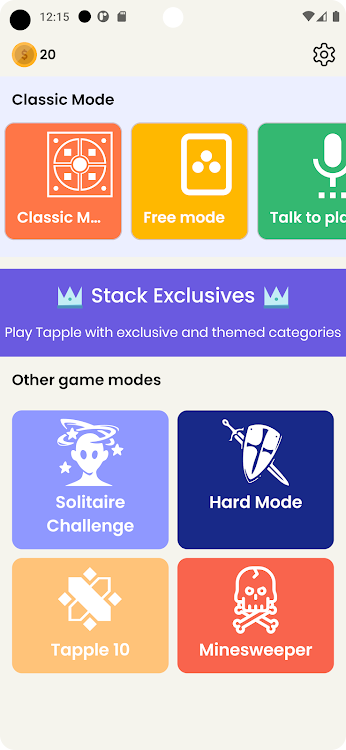 #1. Tapple: Word Game (Android) By: Apps Century