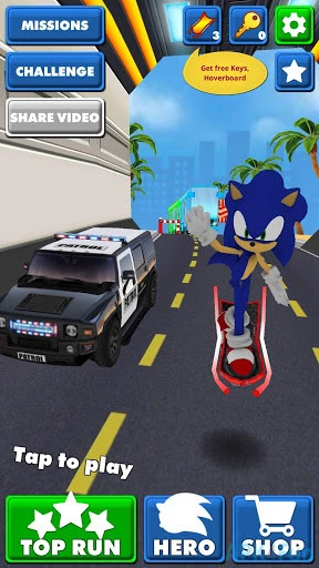 Temple Sonic Subway Rush Screenshot Image