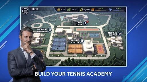 Tennis Manager Mobile Screenshot Image