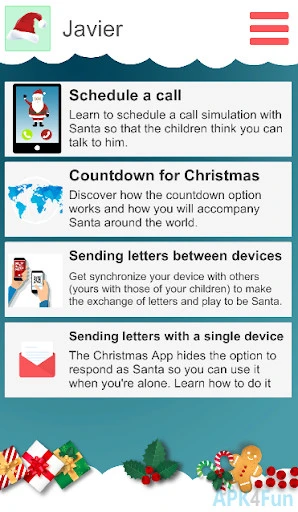 The Christmas App Screenshot Image