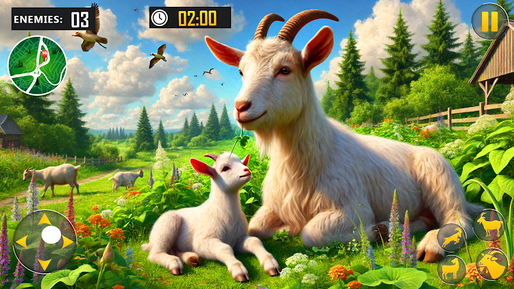 #1. The Goat Life Family Simulator (Android) By: PMS Games