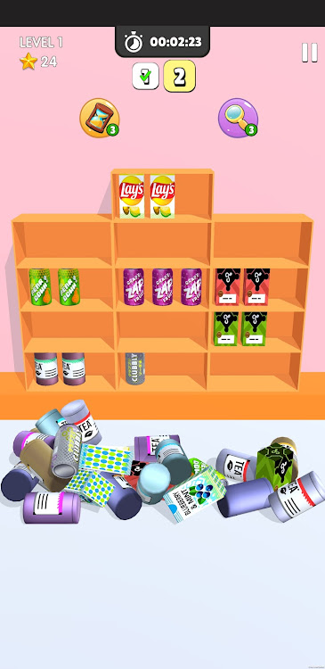 #1. Tidy Master Market Goods Sort (Android) By: Pi Game