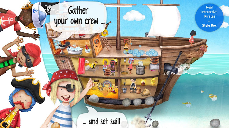 #1. Tiny Pirates - Kids' Activity (Android) By: wonderkind GmbH