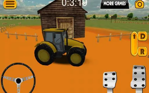 Tractor parking 3D Farm Driver Screenshot Image