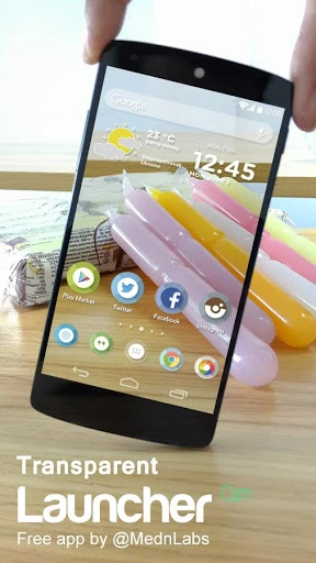 Transparent Launcher Camera Screenshot Image