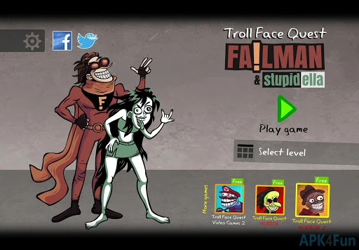 Troll Face Quest: Stupidella and Failman Screenshot Image