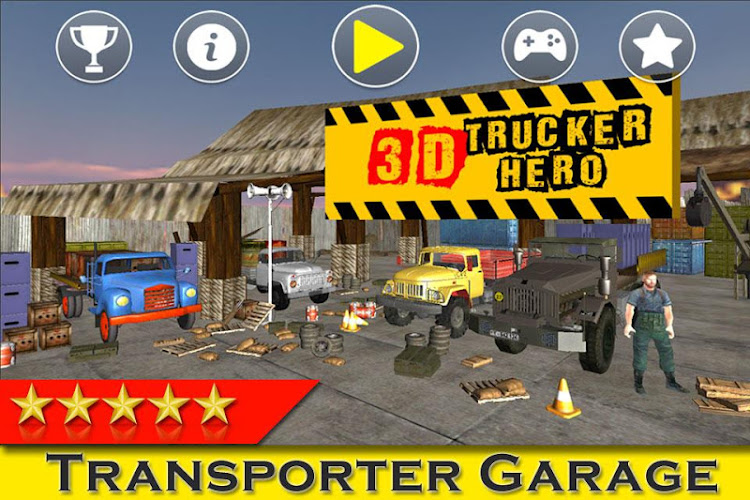 #1. Trucker Hero - 3D Game (Android) By: MaxPlay Apps