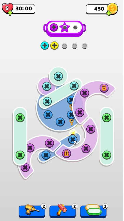 #1. Unscrew Master: Color Nut Bolt (Android) By: Think Different FC.