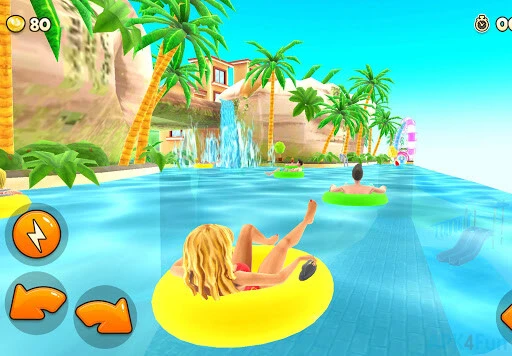 Uphill Rush Water Park Racing Screenshot Image