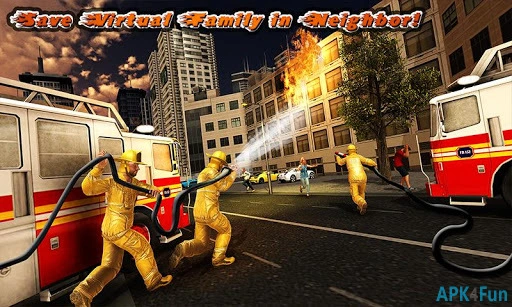 Virtual Dad FireFighter: Family Hero Screenshot Image