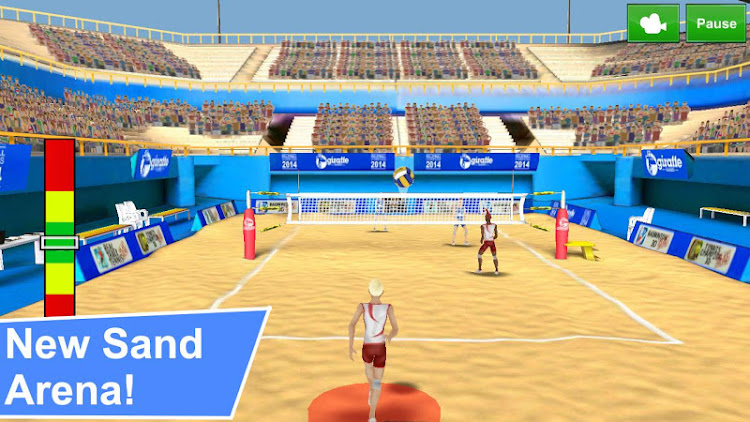 #1. Volleyball Champions 3D - Onli (Android) By: Giraffe Games Limited