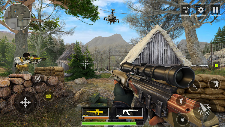 #1. War Sniper Strike: Gun Games (Android) By: FunPlay Games