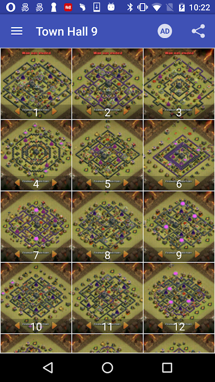 #1. War layouts for Clash of Clans (Android) By: Aries Y Software