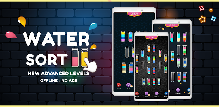 #1. Water Sort - Color Puzzle Pro (Android) By: A.V.A - Smart Games