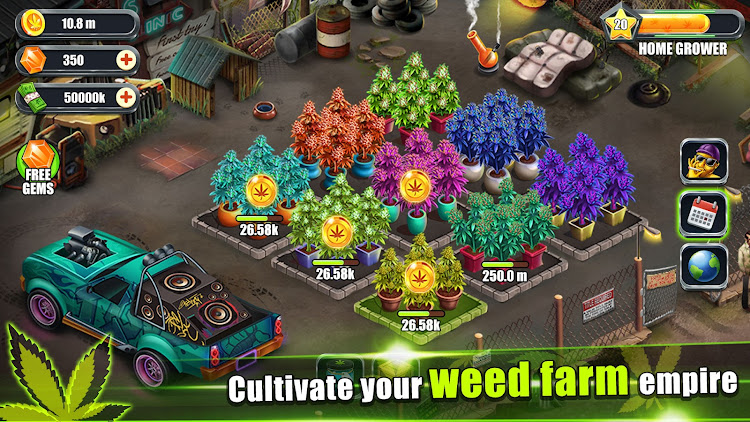 #1. Weed Farm - Idle Tycoon Games (Android) By: Cupcake Studios