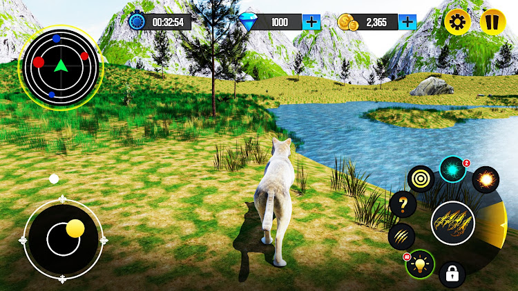 #3. Wild Wolf Simulator Life Game (Android) By: BF Games Studio