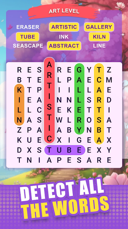 #1. Word Search - Game (Android) By: Astha Dhameliya