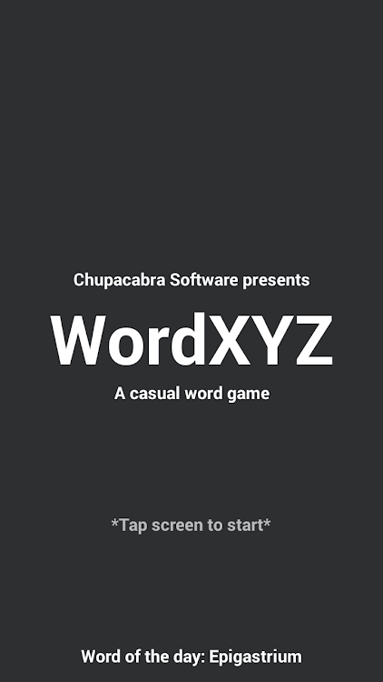 #1. WordXYZ (Android) By: Chupacabra Software