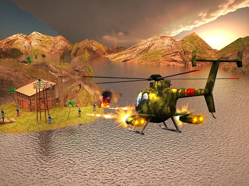 World War Gunship Battle 3D Screenshot Image