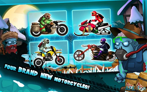 Zombie Shooter Motorcycle Race Screenshot Image