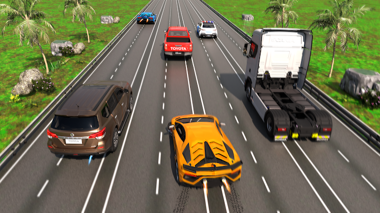 #4. Traffic Highway Car Race Games (Android) By: The Hawk Games