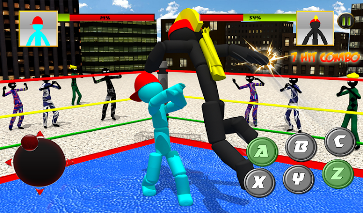 #10. Stickman Wrestling (Android) By: Black Cell Studio