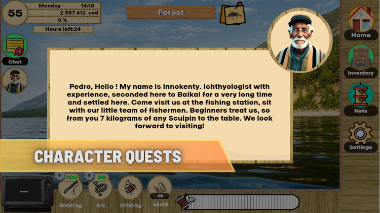 #7. Real Fishing (Android) By: Vally Games