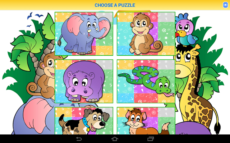 #7. Puzzles for kids (Android) By: ArininSoft