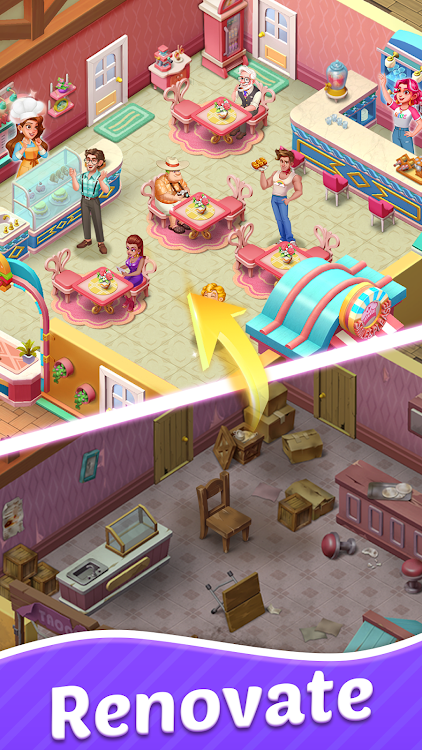 #4. County Story: Merge & Cooking (Android) By: X-FUN Game