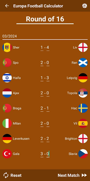 #5. Europa Football Calculator 24 (Android) By: Kartal Uygulama