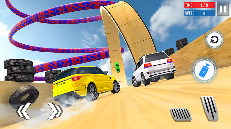 #4. Maga Car Games: GT Stunts Race (Android) By: PM DEVELOPERS