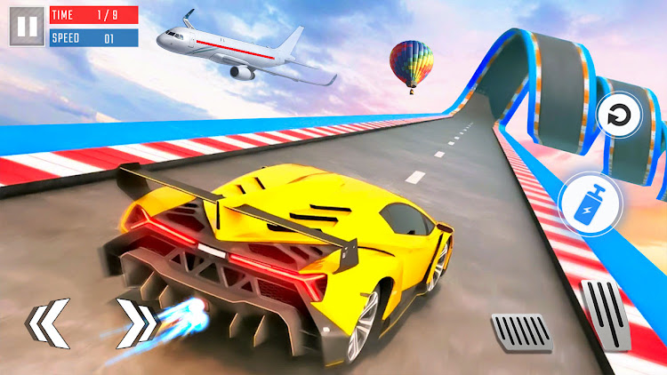 #9. Maga Car Games: GT Stunts Race (Android) By: PM DEVELOPERS