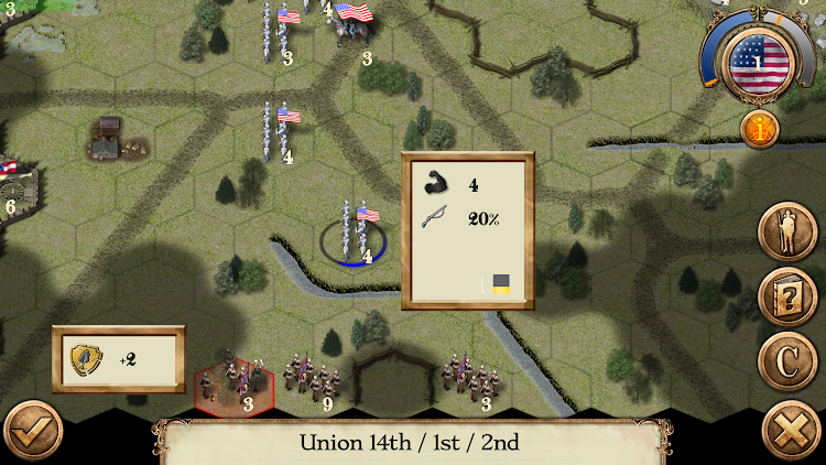 #4. Civil War: 1865 (Android) By: Hunted Cow Games