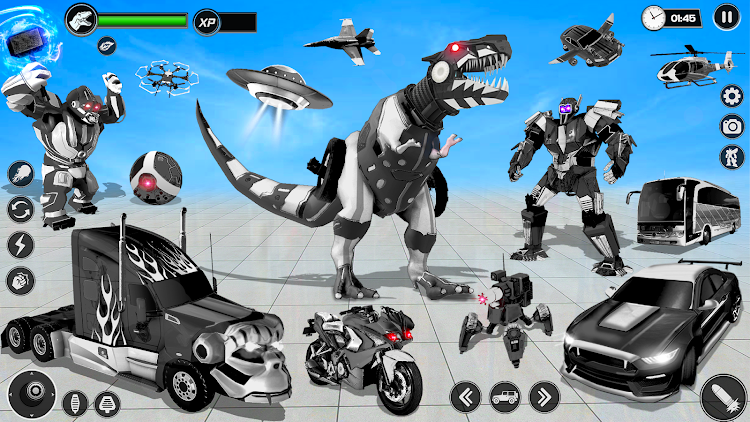 #6. Dino Car Robot Transform Games (Android) By: Mobile Games Hive