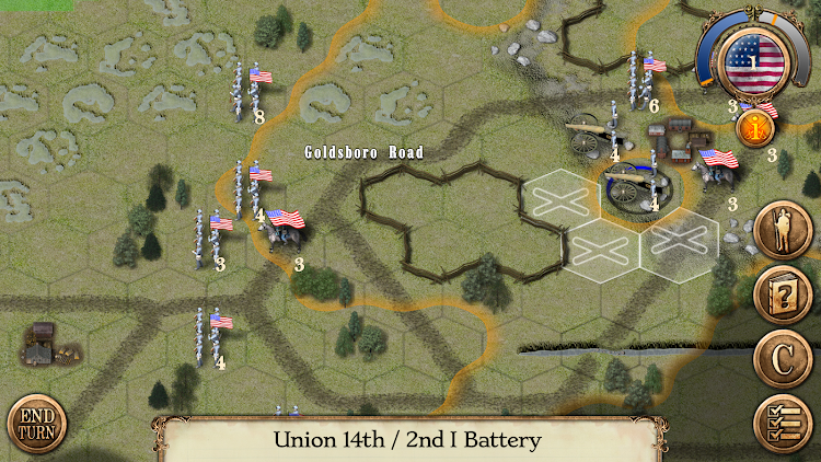 #5. Civil War: 1865 (Android) By: Hunted Cow Games